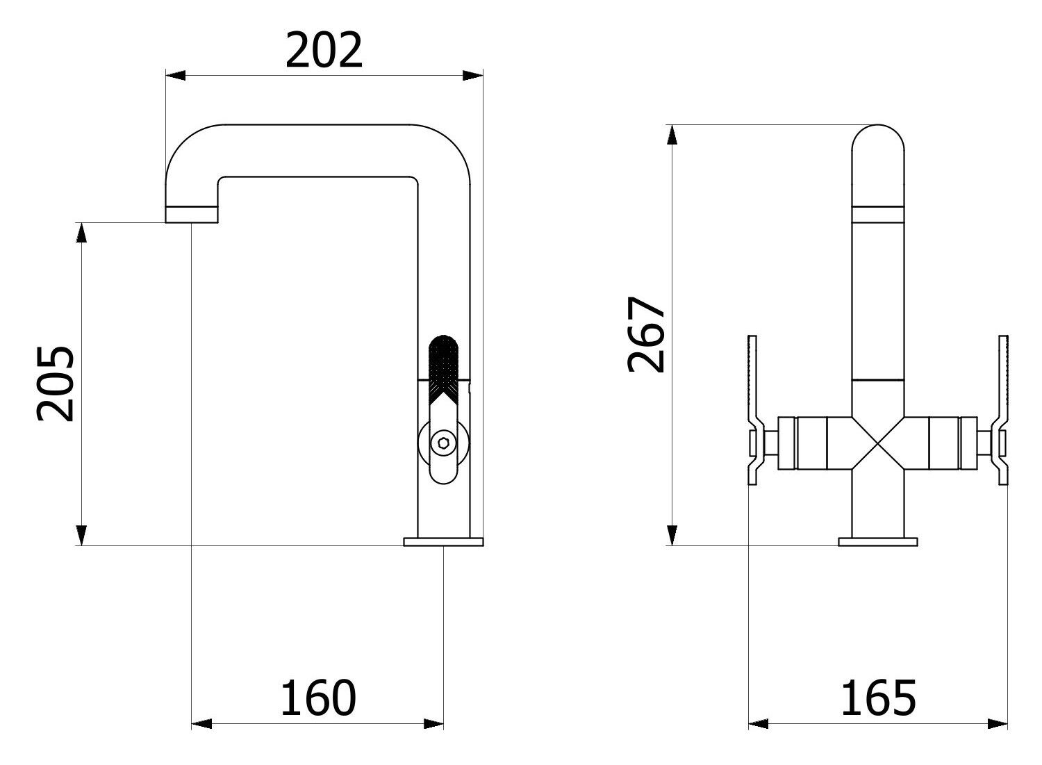 Смеситель для раковины с одним отверстием IB Bold ARCH-00040047 - Вид №10