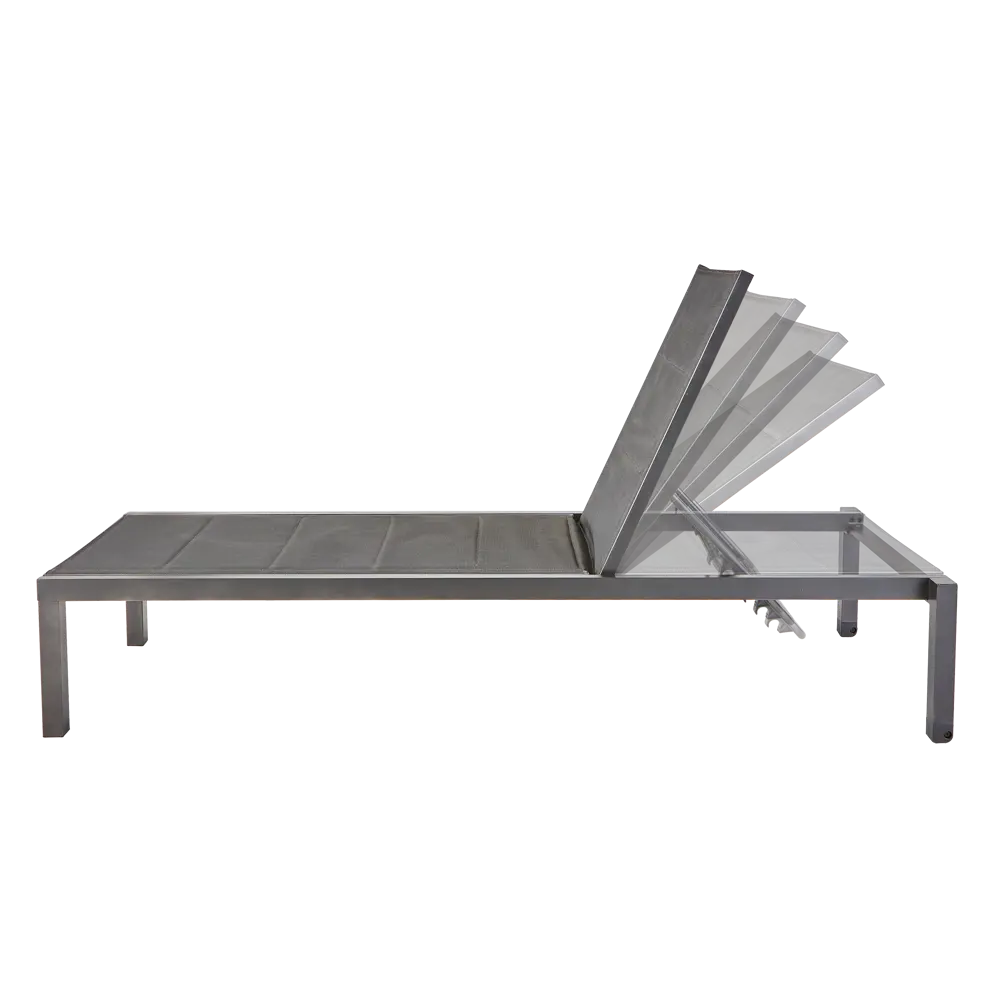 Шезлонг Naterial Aquila II 200x36x75 см алюминий/текстилен серый 84494100 STLM-2204471  - Вид №8