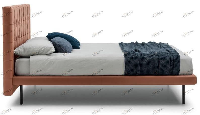 Bolzan Letti Двуспальная кровать с тафтинговым изголовьем Freedom sun-id-1372482