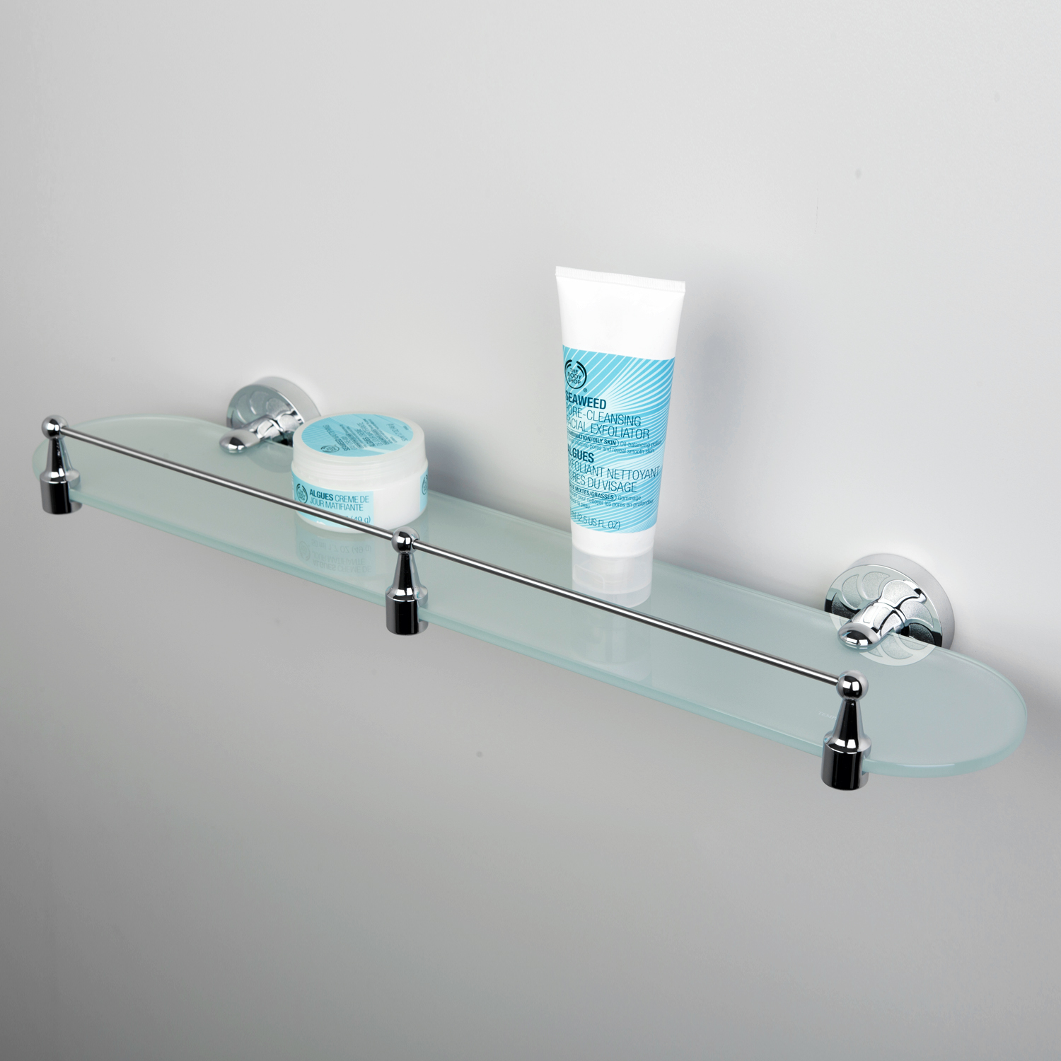 K-4044 Isen (ранее К-4024) Полка стеклянная с бортиком WasserKRAFT Isen K-4000 