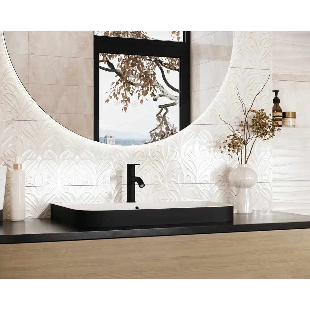Декор настенный Gracia Ceramica Deluxe 25x60 см глянцевый цвет бежевый 89231616 STLM-2188823 - Вид №3