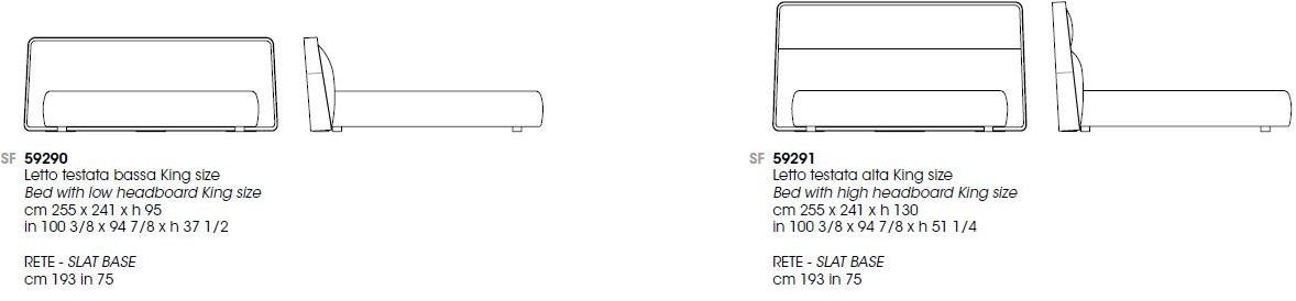 Giorgetti Двуспальная кровать с мягким изголовьем Frame sun-id-1424684 - Вид №5