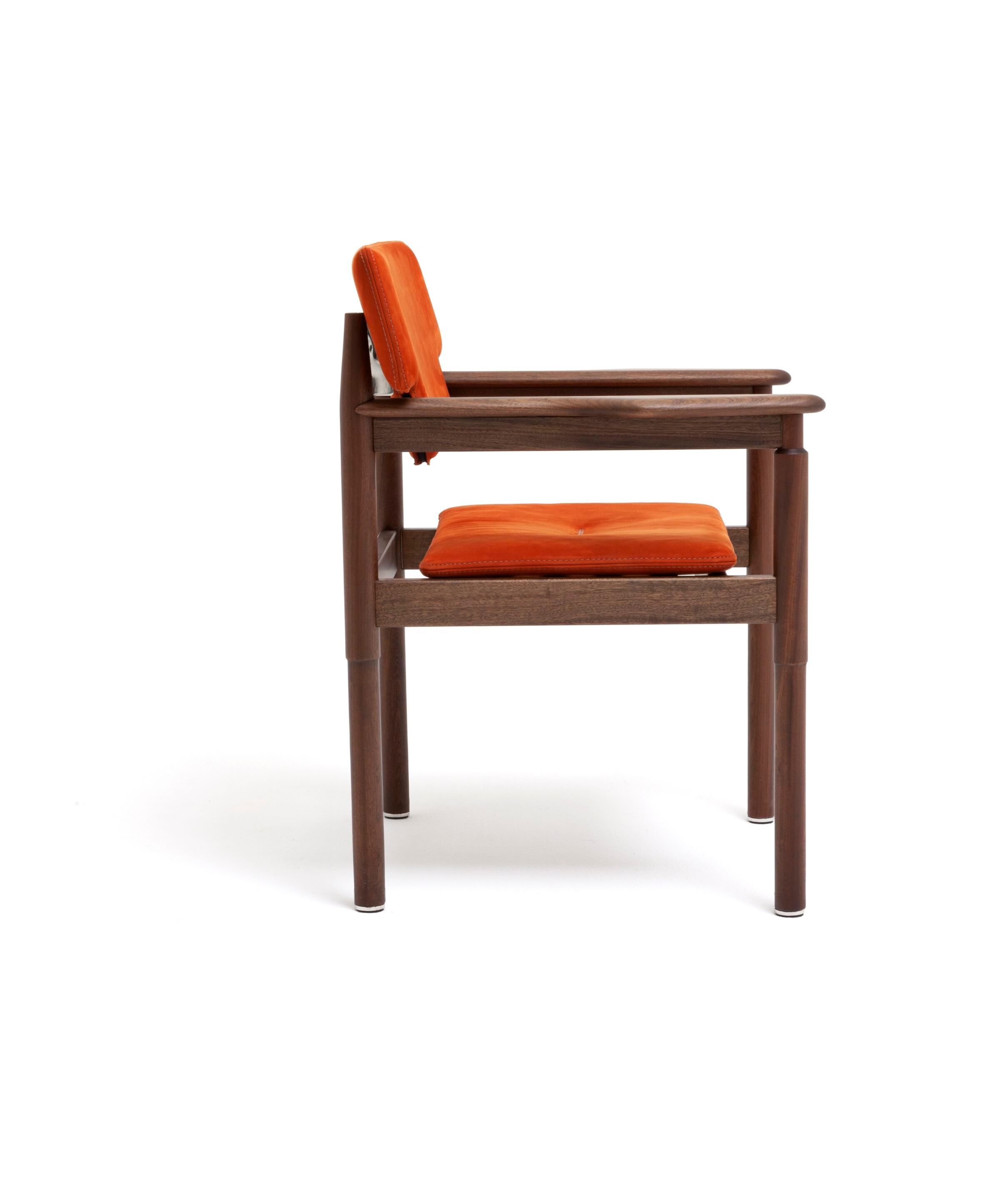 Садовое кресло из красного дерева и ткани с подлокотниками Exteta Vieste ARCH-00092458 - Вид №2