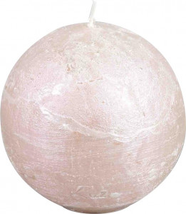 10629124 Luz your senses Свеча-шар Luz your senses "Рустик" 8см (жемчужный металлик) Парафин