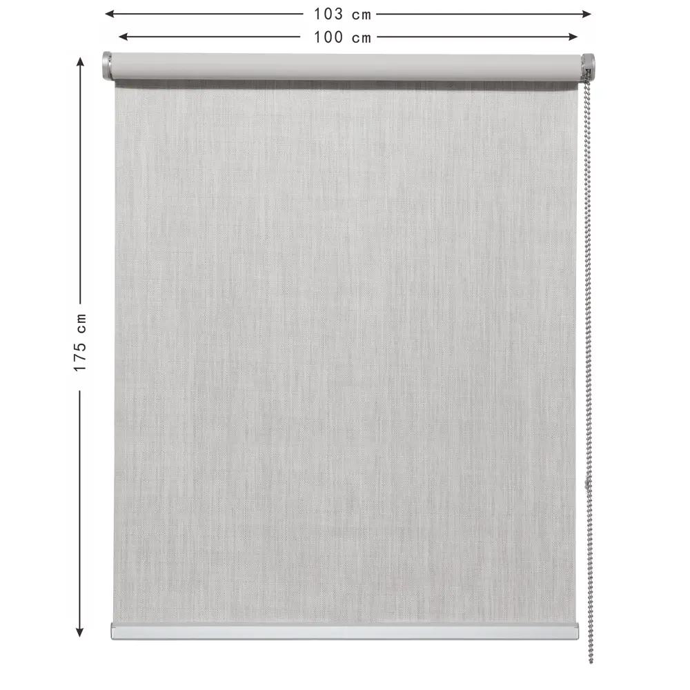 INSPIRE Natal - рулонные шторы блэкаут светло-серые с полным затемнением 82689659 STLM-0034143 - Вид №2