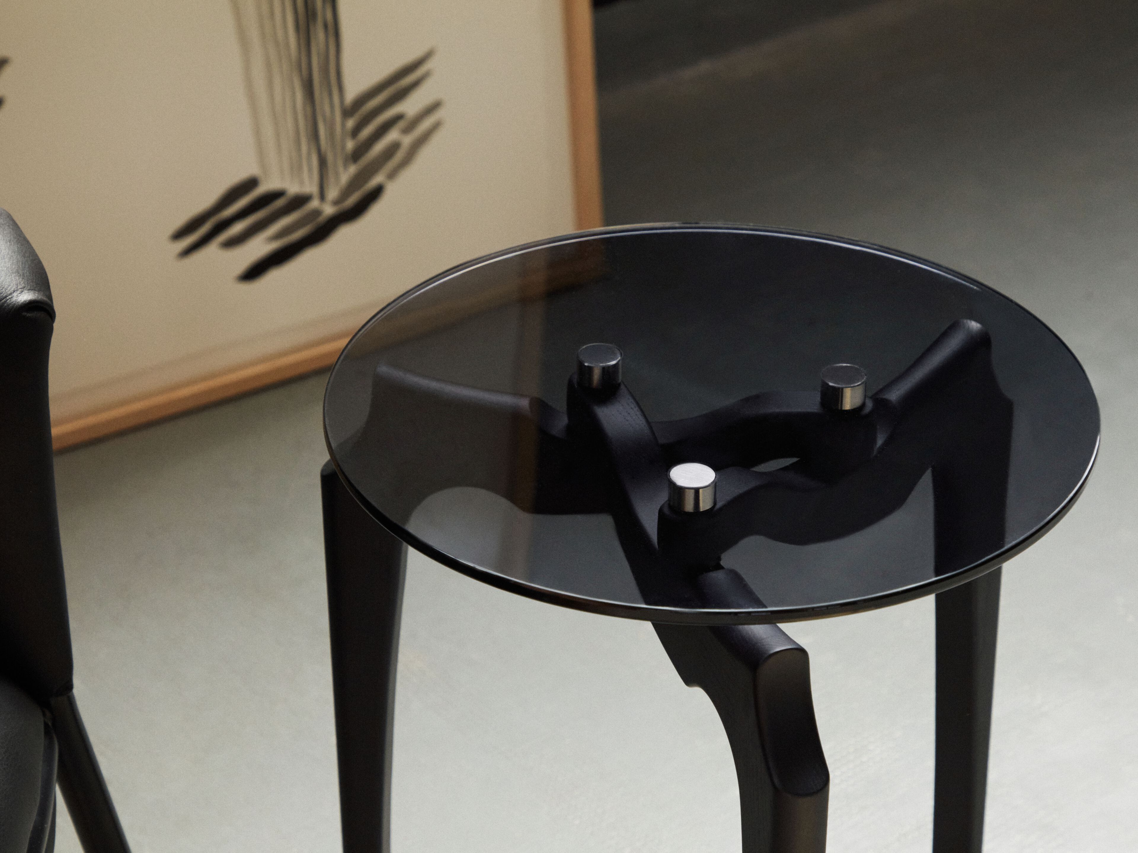 Круглый журнальный столик из дерева и стекла BD Barcelona Гаулино ARCH-00062936 - Вид №8