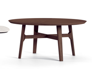 Круглый деревянный стол