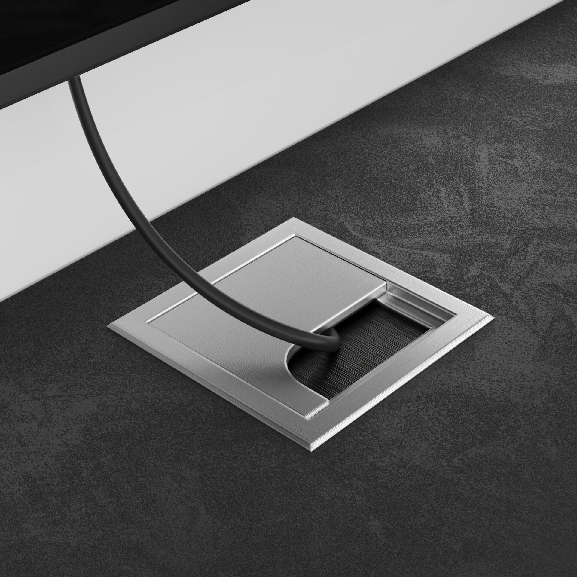 Подвесной ТВ-шкаф из меламиновой ткани с системой кабельных втулок Mobili Fiver X ARCH-00125478 - Вид №4