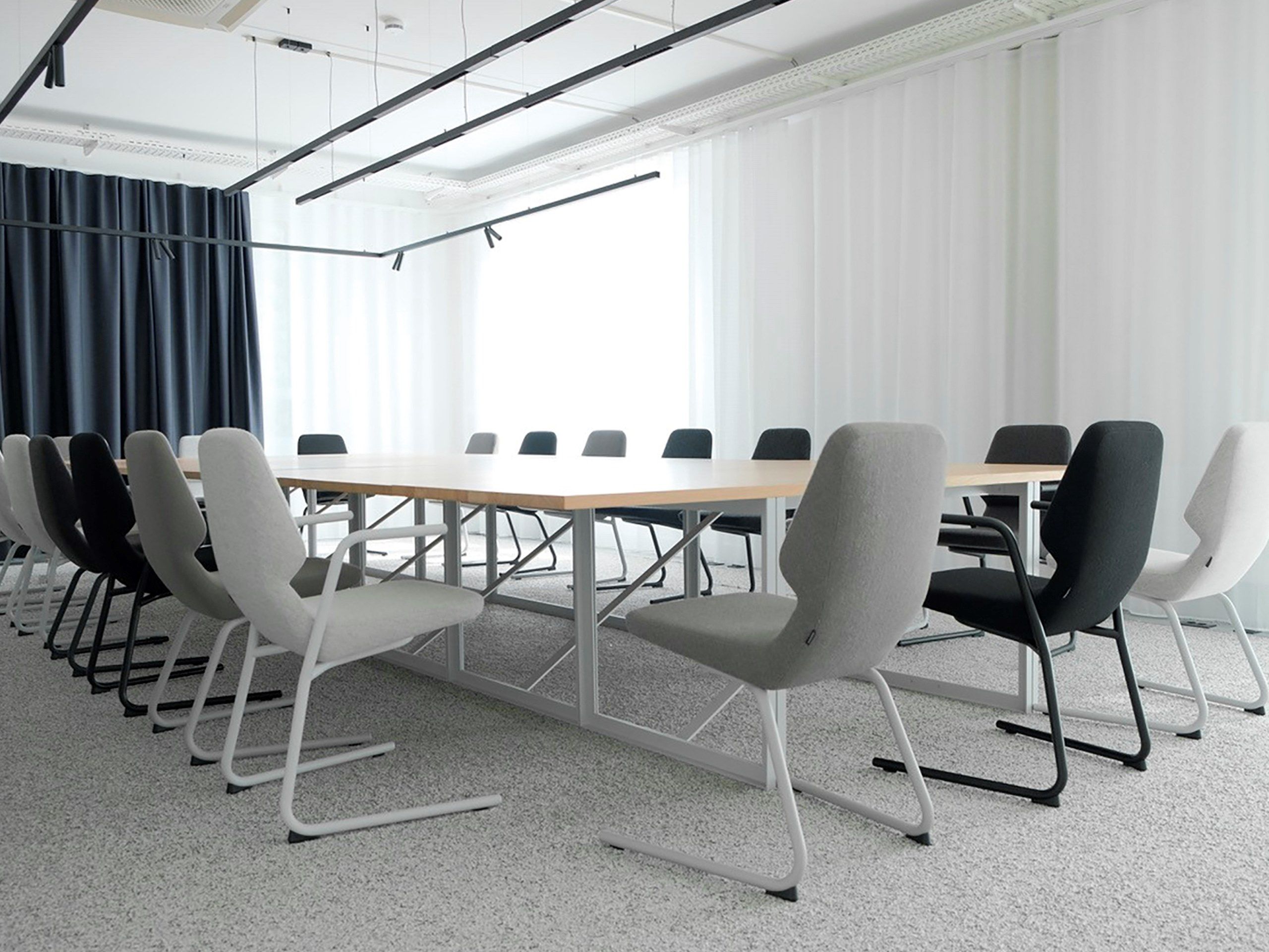 Мягкий тканевый консольный стул prostoria Oblique ARCH-00114406 - Вид №1