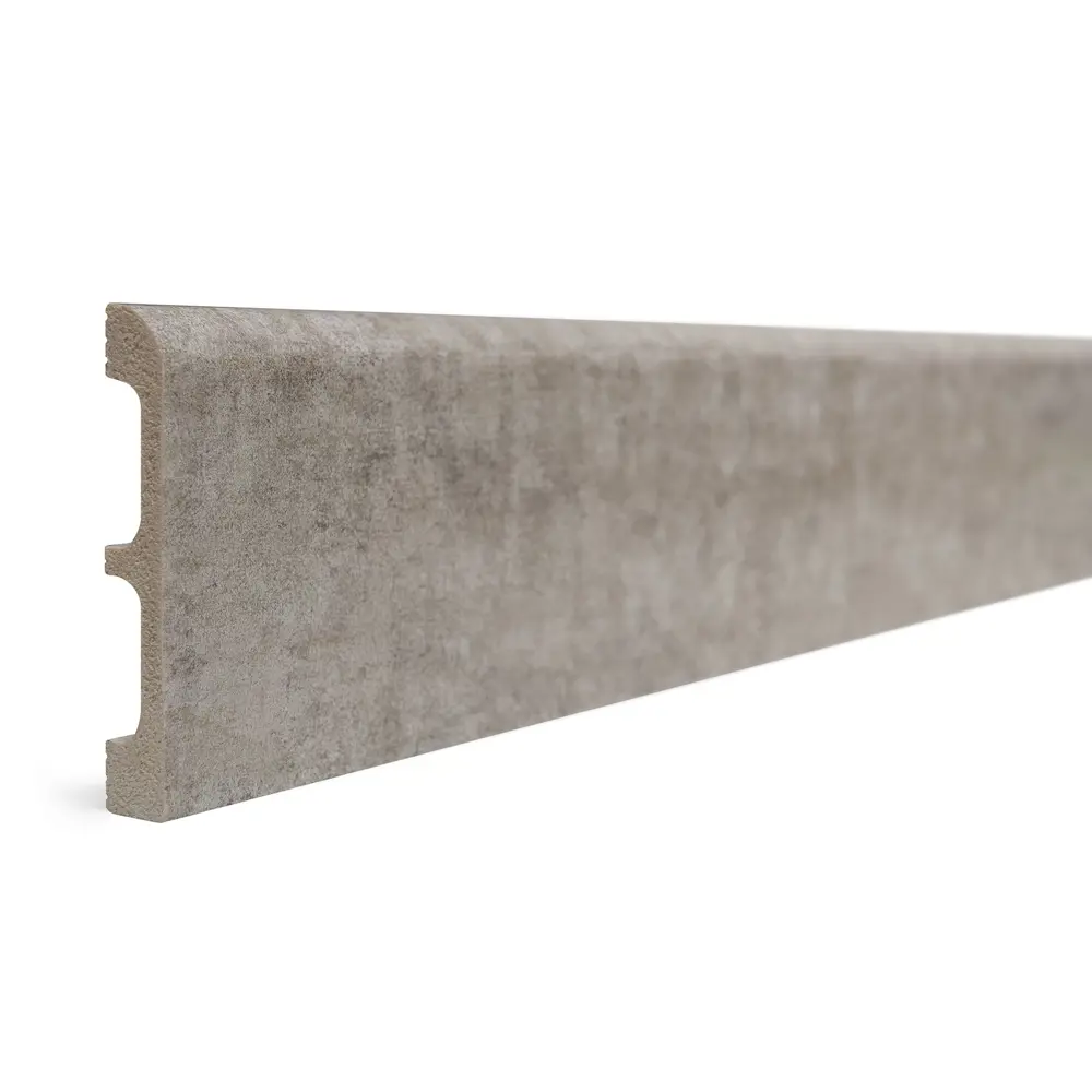 Молдинг настенный ударопрочный Decor-Dizayn 706-25 серый бархат 80x13x2400 мм 85473615 STLM-2101216 