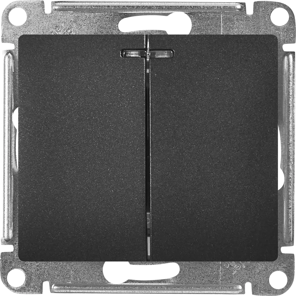 Schneider Electric Glossa — выключатель трёхпозиционный антрацит 86710476 STLM-0070846 - Вид №1