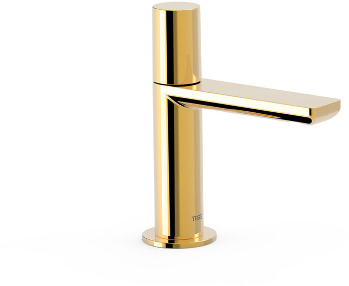 ПРОЕКТ-Кран для умывальника TRES с 1 выпуском воды-21150301OR TRES