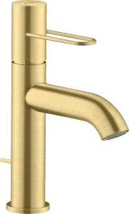 38023950 Смеситель для раковины 100, однорычажный, с петлевой ручкой и сливным гарнитуром AXOR UNO