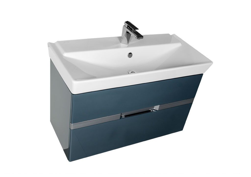 Тумба с раковиной Aquanet Виго 100 сине-серый 0018336100168784 - Вид №4