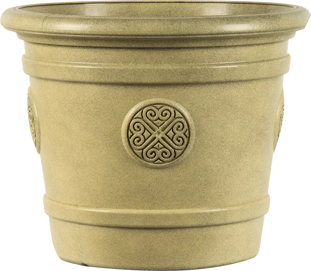 Кашпо ТЕК.А.ТЕК Medallion фисташковое для сада и интерьера 82219011