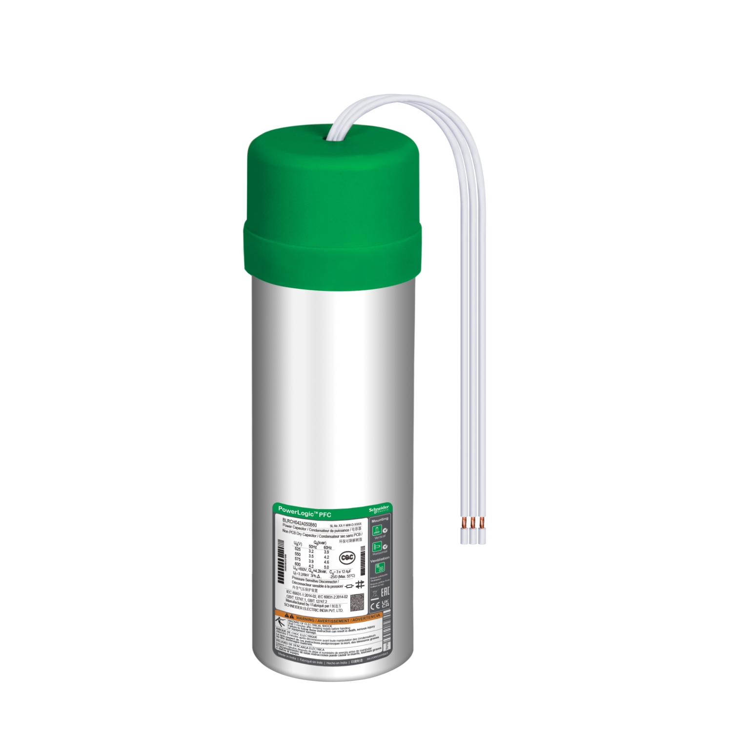BLRCH025A030B40 Конденсатор VarPlus Can 2,5 кВАр 400В Schneider Electric PowerLogic 