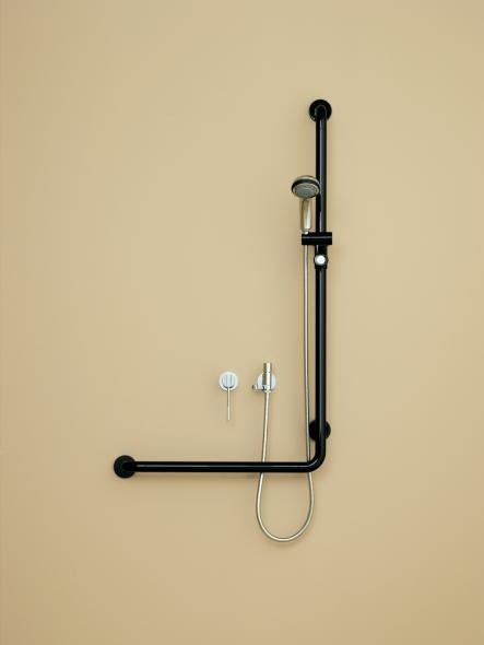 801.33.210 Угловая ручка с держателем для душа HEWI Greifen  - Вид №1