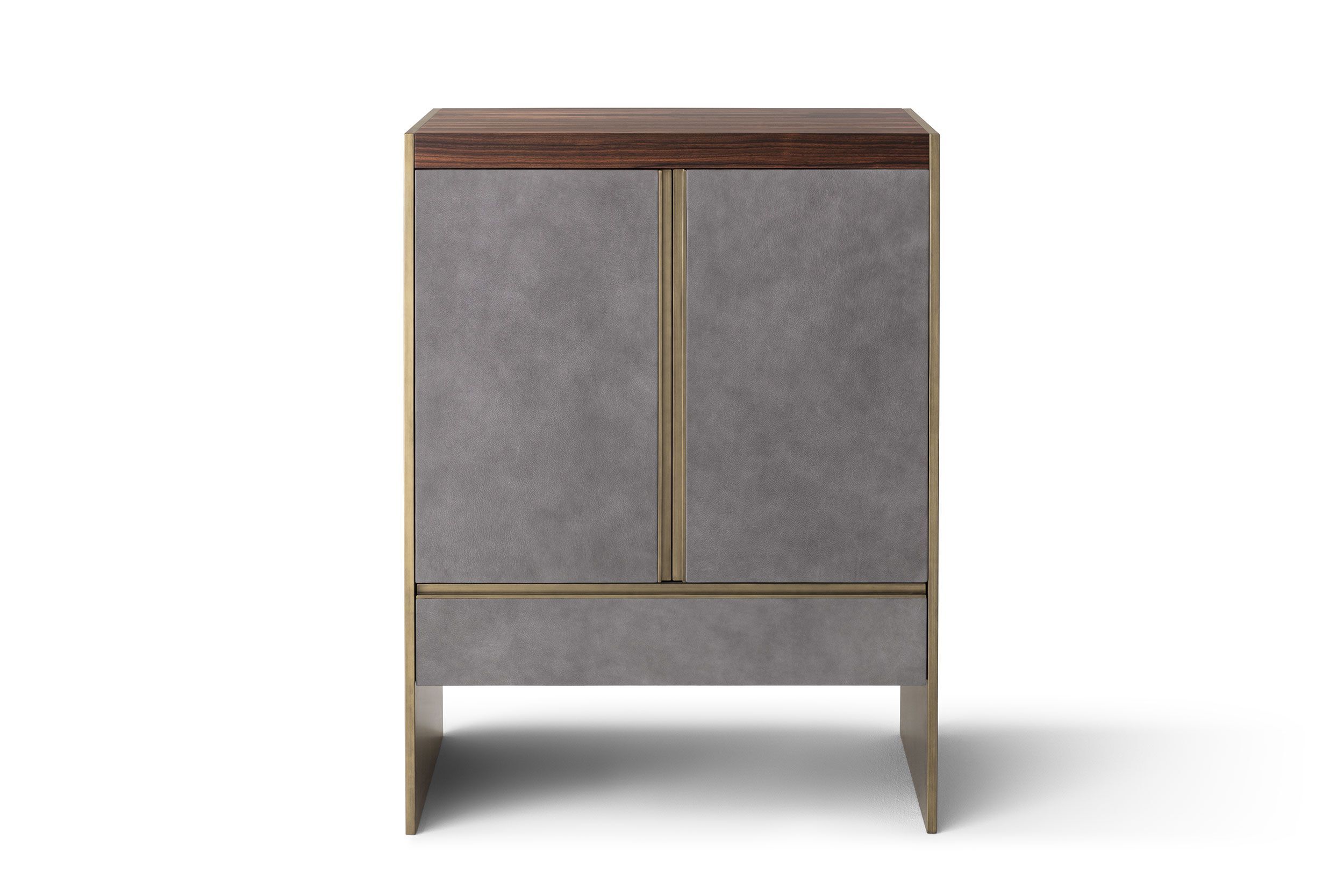 Деревянный сервант с кожаной обивкой OAK Metronome ARCH-00142312 - Вид №1