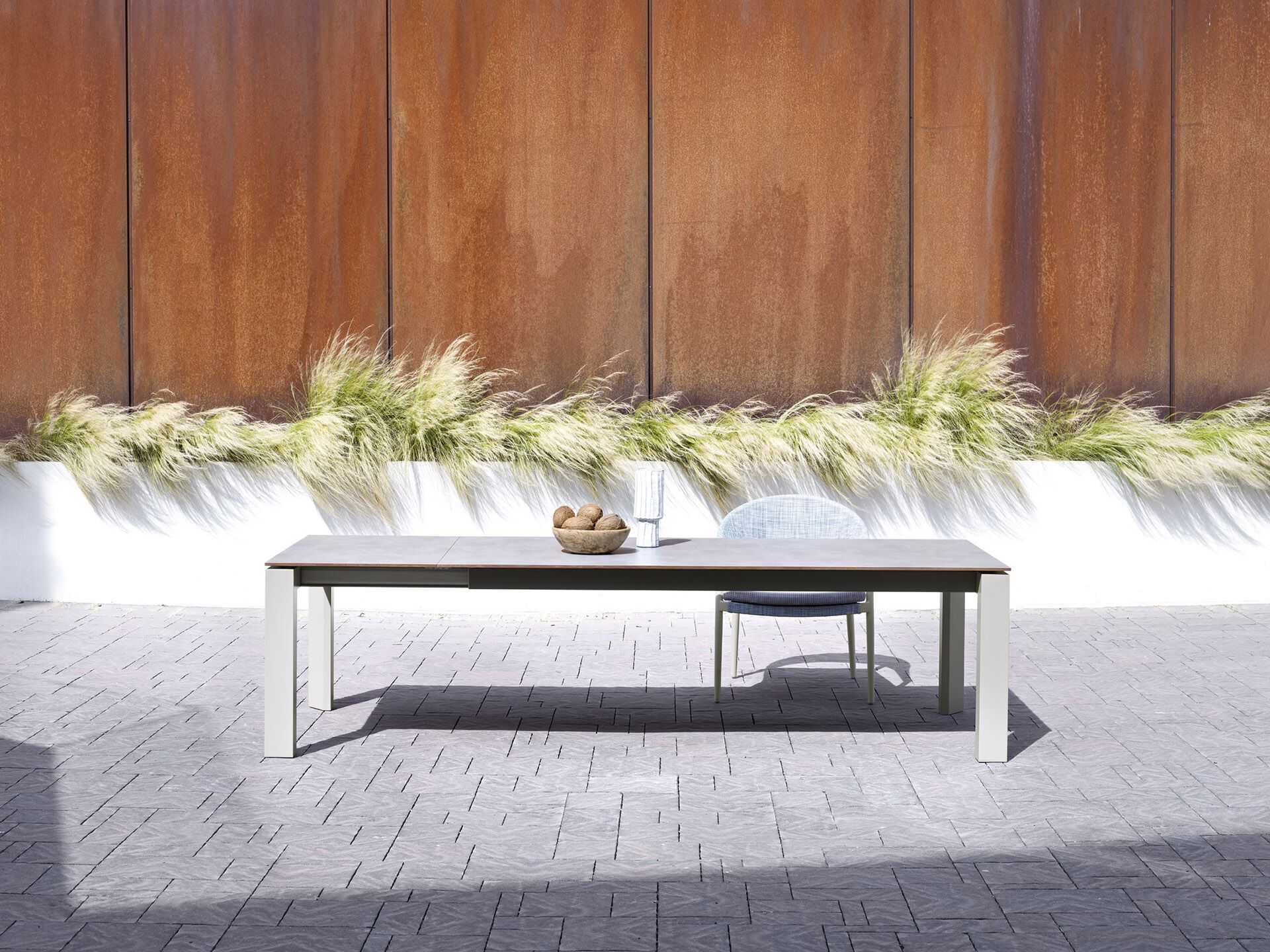 Алюминиевый выдвижной садовый стол с порошковым покрытием Varaschin дольмен ARCH-00102165 - Вид №3