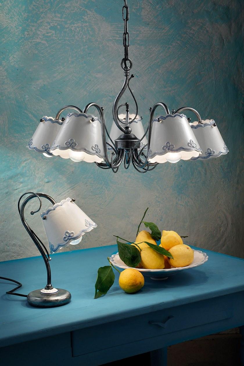 FERROLUCE Керамическая настольная лампа с фиксированным кронштейном Ravenna C922 - Вид №1