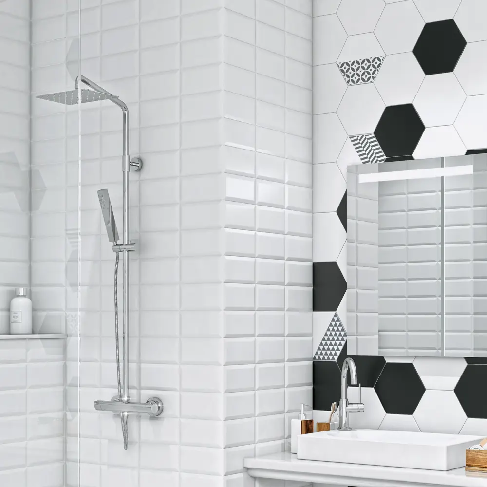 Плитка настенная Kerama Marazzi Карнавал в Венеции 9.9x20 см 0.792 м² цвет белый 82005194 STLM-2122507