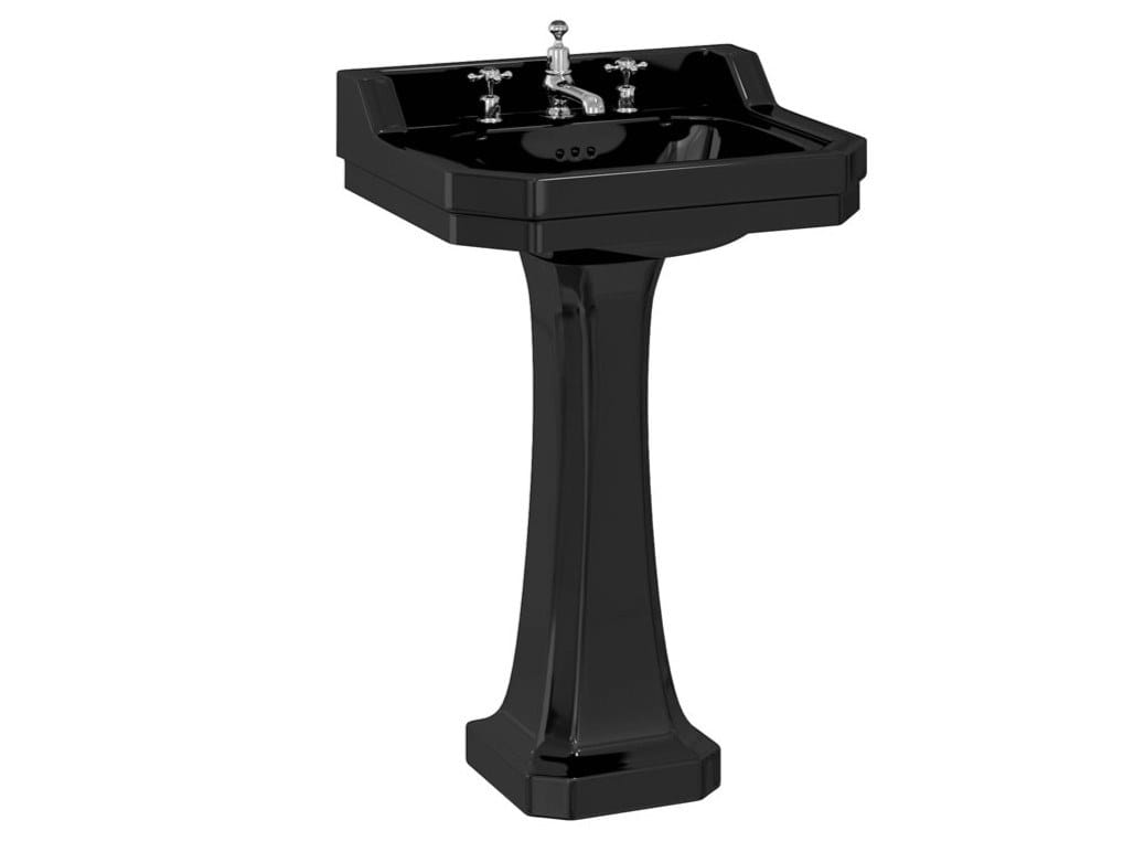 Прямоугольный умывальник из стекла на колонне Burlington Эдвардианская ARCH-00134895 - Вид №14