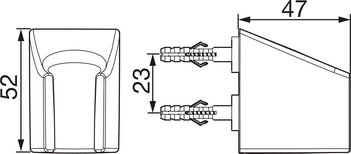 Oras 251050-11 Держатель ручного душа 251050-11  Белый  - Вид №1