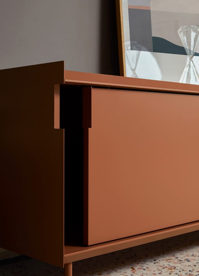 Деревянный шкаф с раздвижными дверями и металлическими боковинами Capo d’Opera Flyer ARCH-00147026 - Вид №2