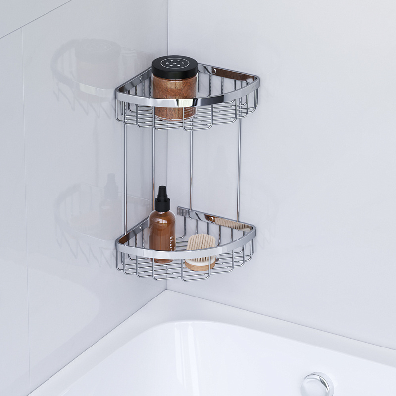 A7452200 Корзина для душа угловая двухъярусная хром AM.PM Sense L  - Вид №2