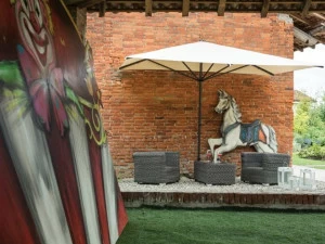 FIM Зонт с боковой стойкой Alluminio