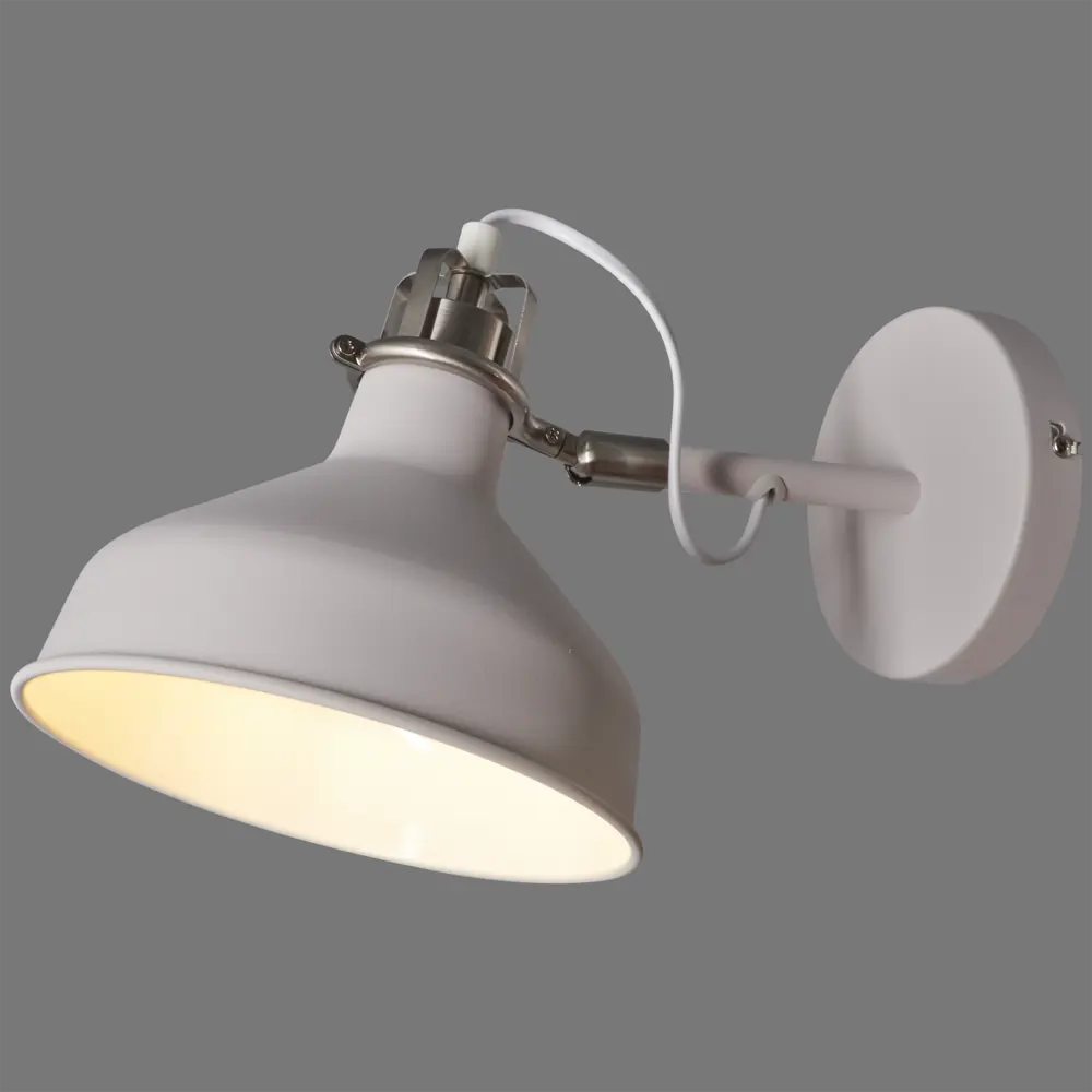 Бра Amsterdam WML-425 1xE27x40 Вт металл цвет белый 82055324 STLM-2100431 CAMELION  - Вид №3