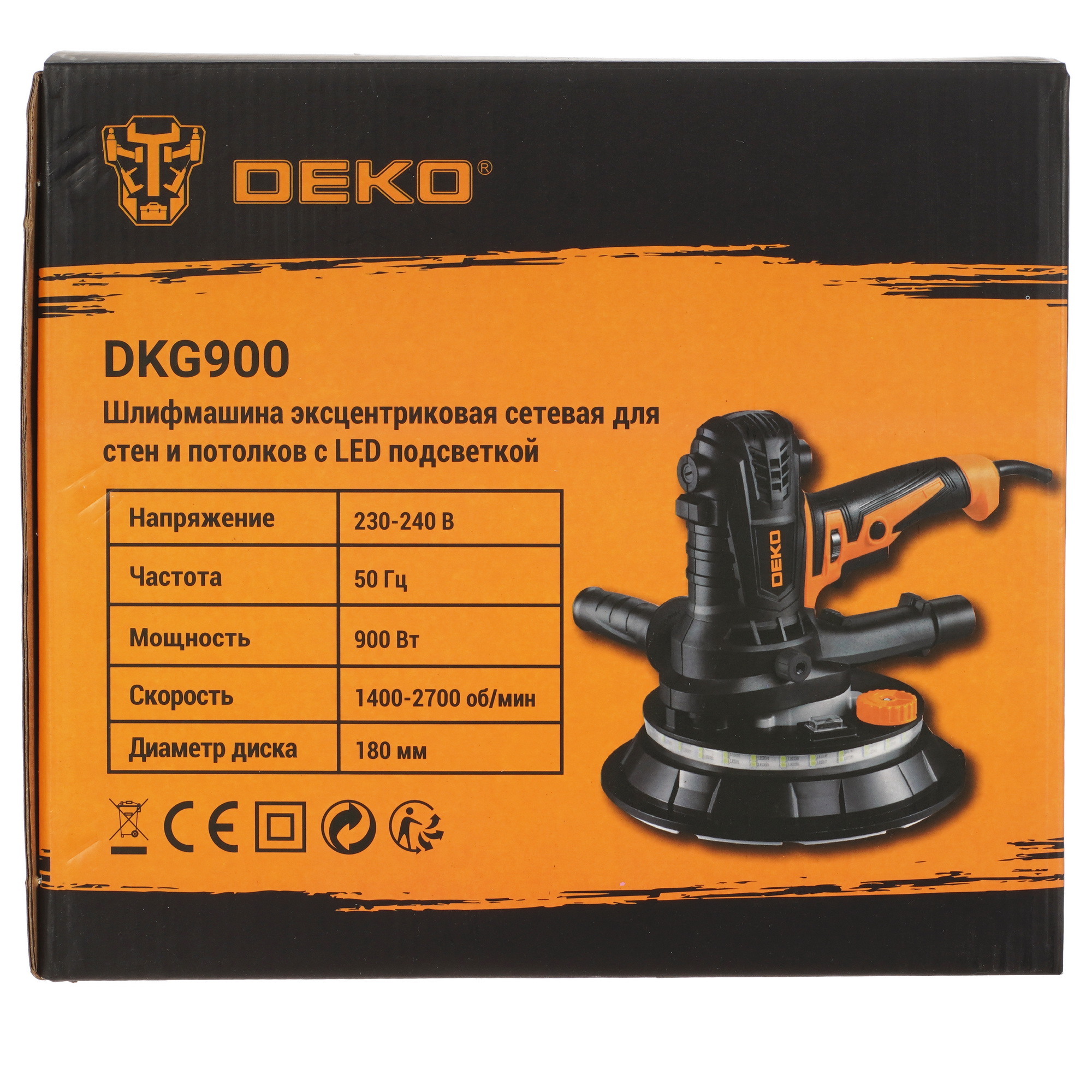Эксцентриковая шлифмашинка DEKO DKG900 5087318 STDN-0040141 - Вид №9