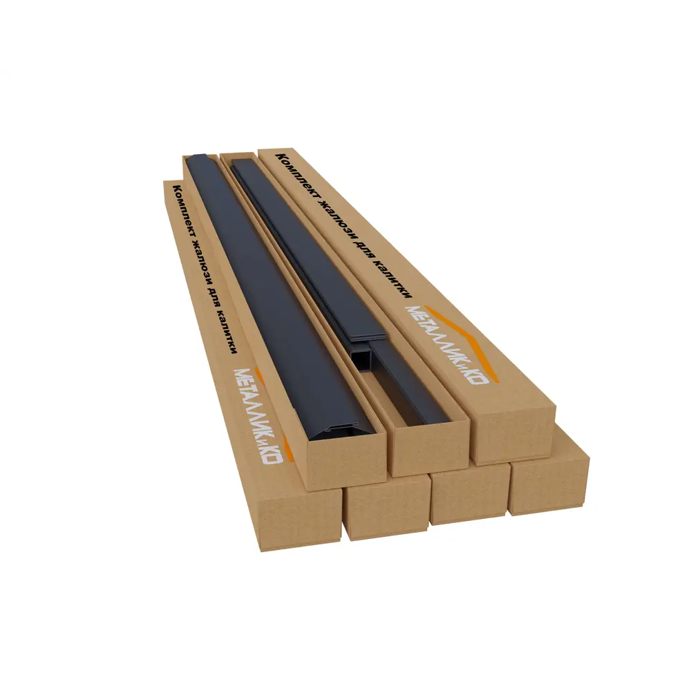 Комплект еврожалюзи для калитки Утес жалюзи 1x2 м темное дерево Santreyd STLM-2010274 - Вид №2