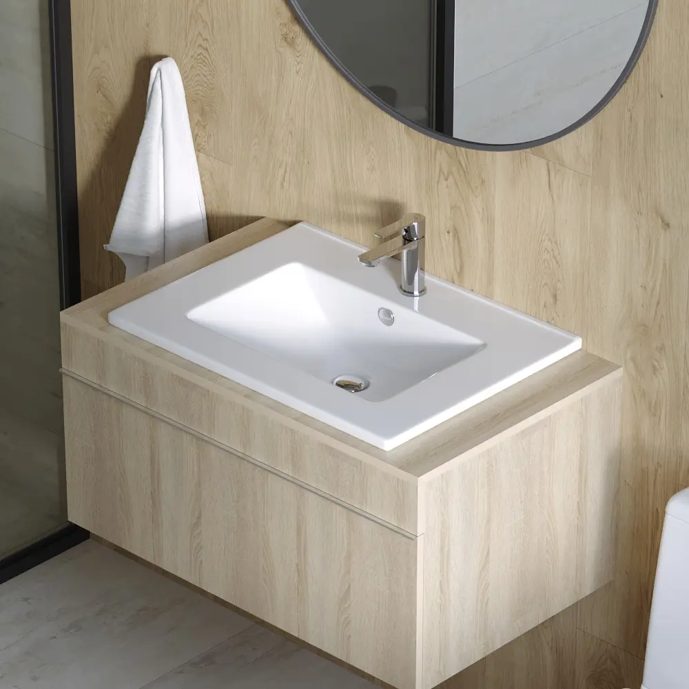 SANITA LUXE Квадро 60 — накладная раковина для тумбы Торонто 17215631 STLM-0007663 - Вид №3