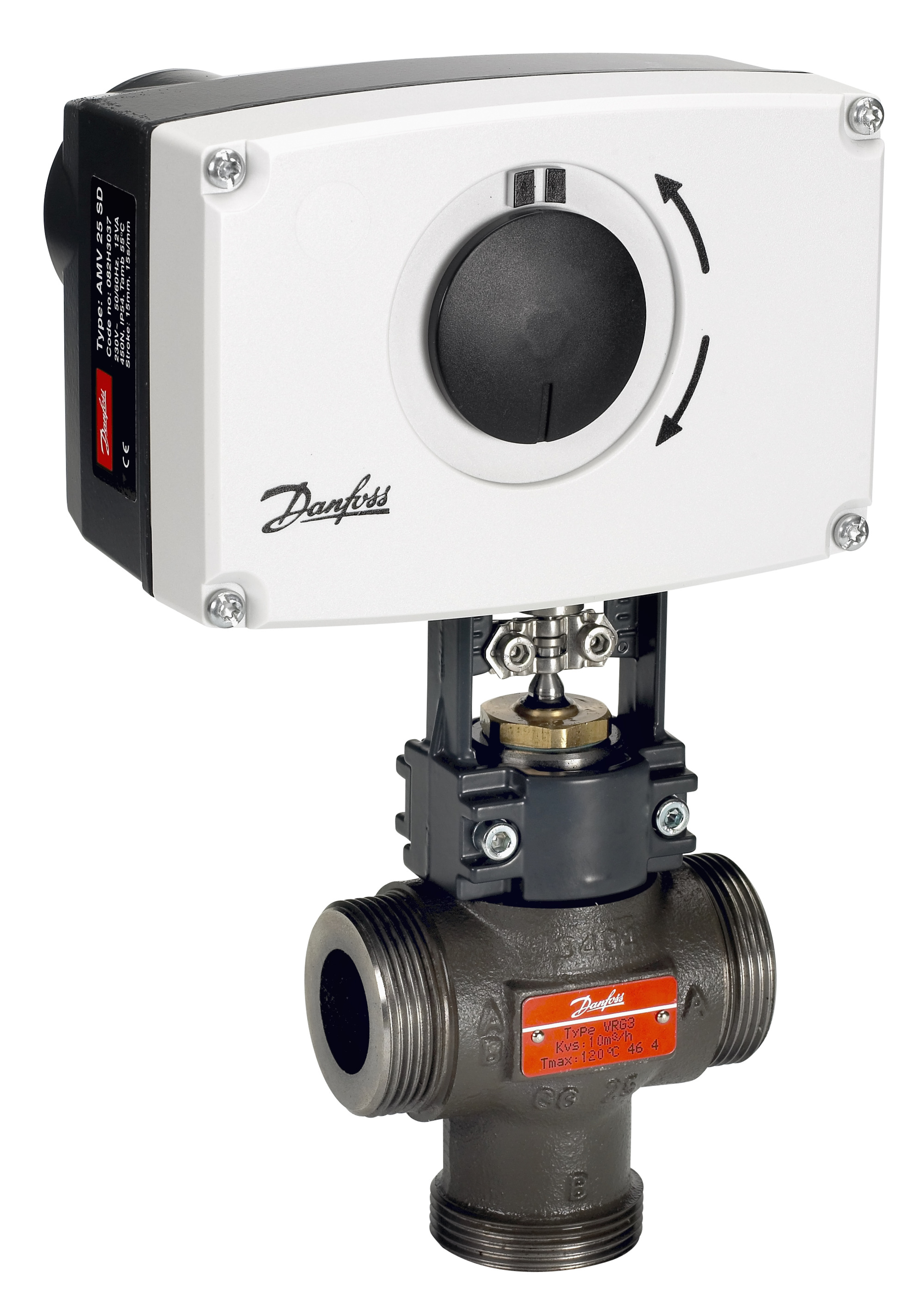 Danfoss Редукторные электроприводы с трехпозиционным управлением Электропривод импульсный AMV13 230B 082G3003  - Вид №57