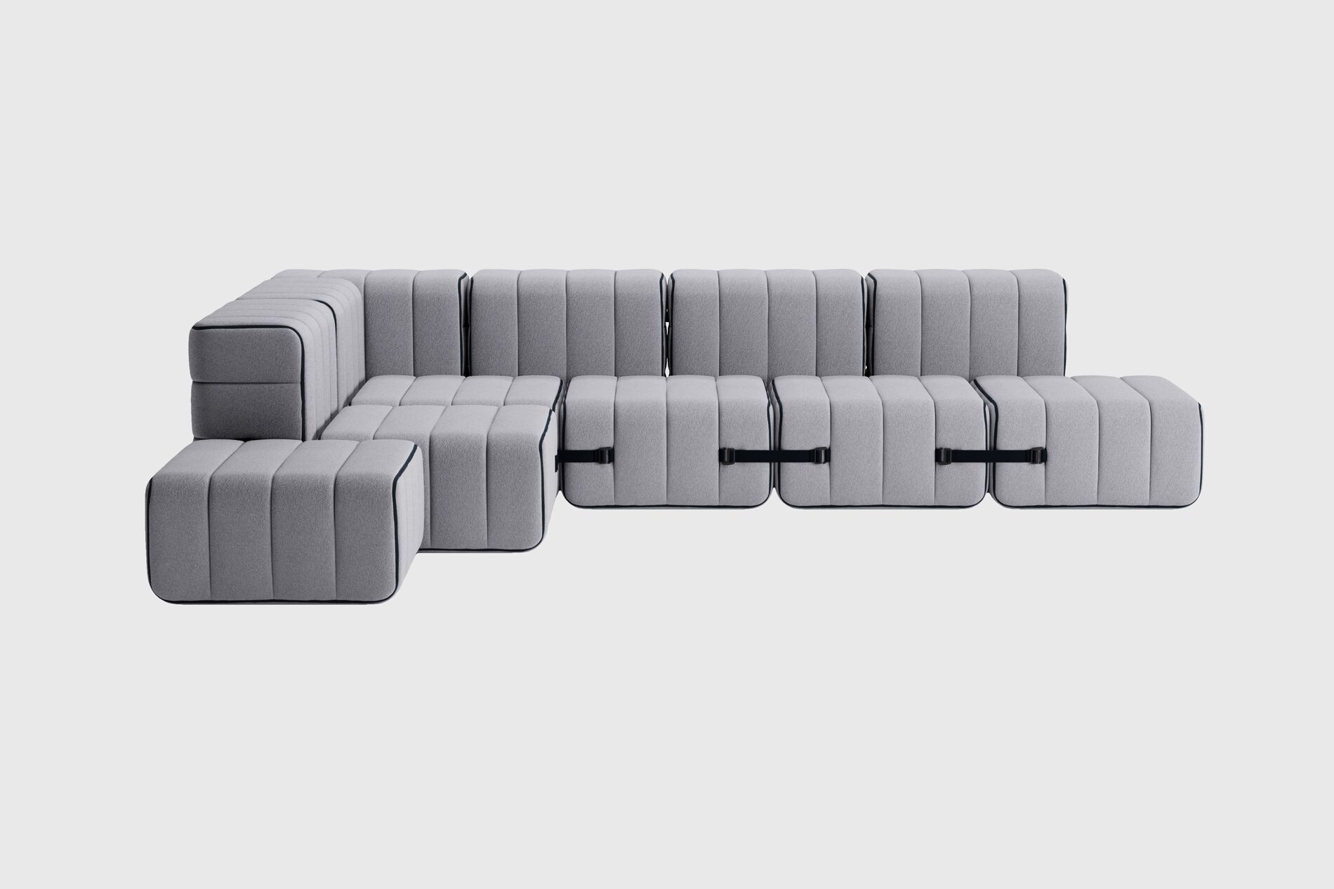 Модульный угловой диван из ткани AMBIVALENZ Curt ARCH-00083106 - Вид №47