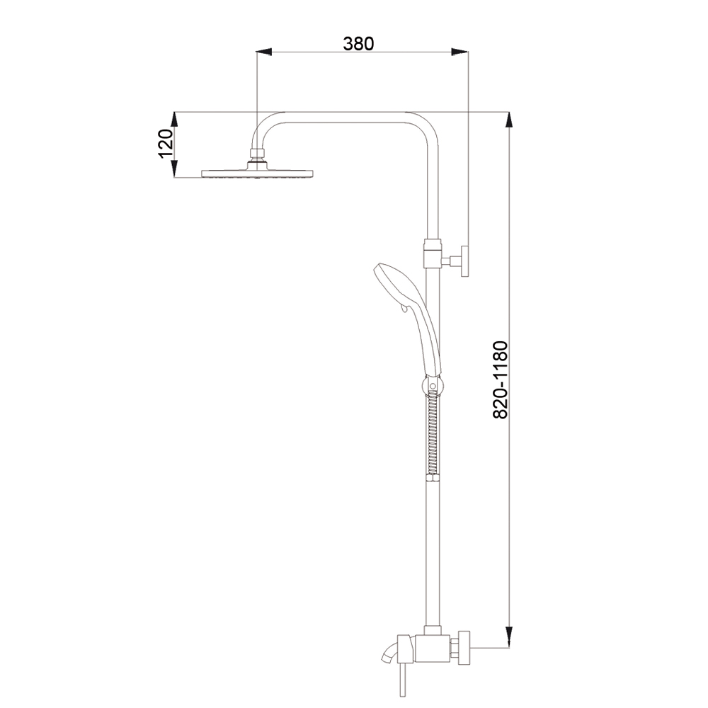 R0804 Душевая система Raiber  - Вид №2