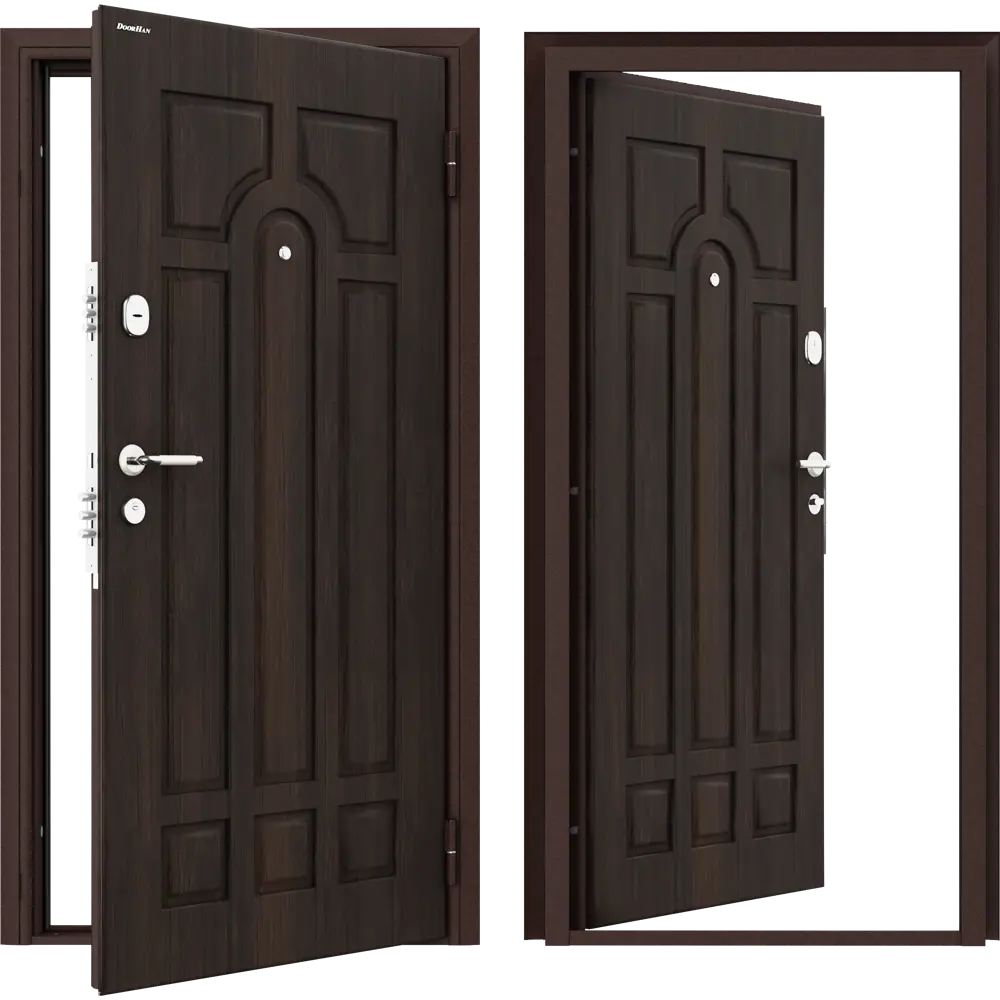 Дверь входная металлическая Премиум 88x205 см правая тик деревянный DOORHAN STLM-2157733 - Вид №1