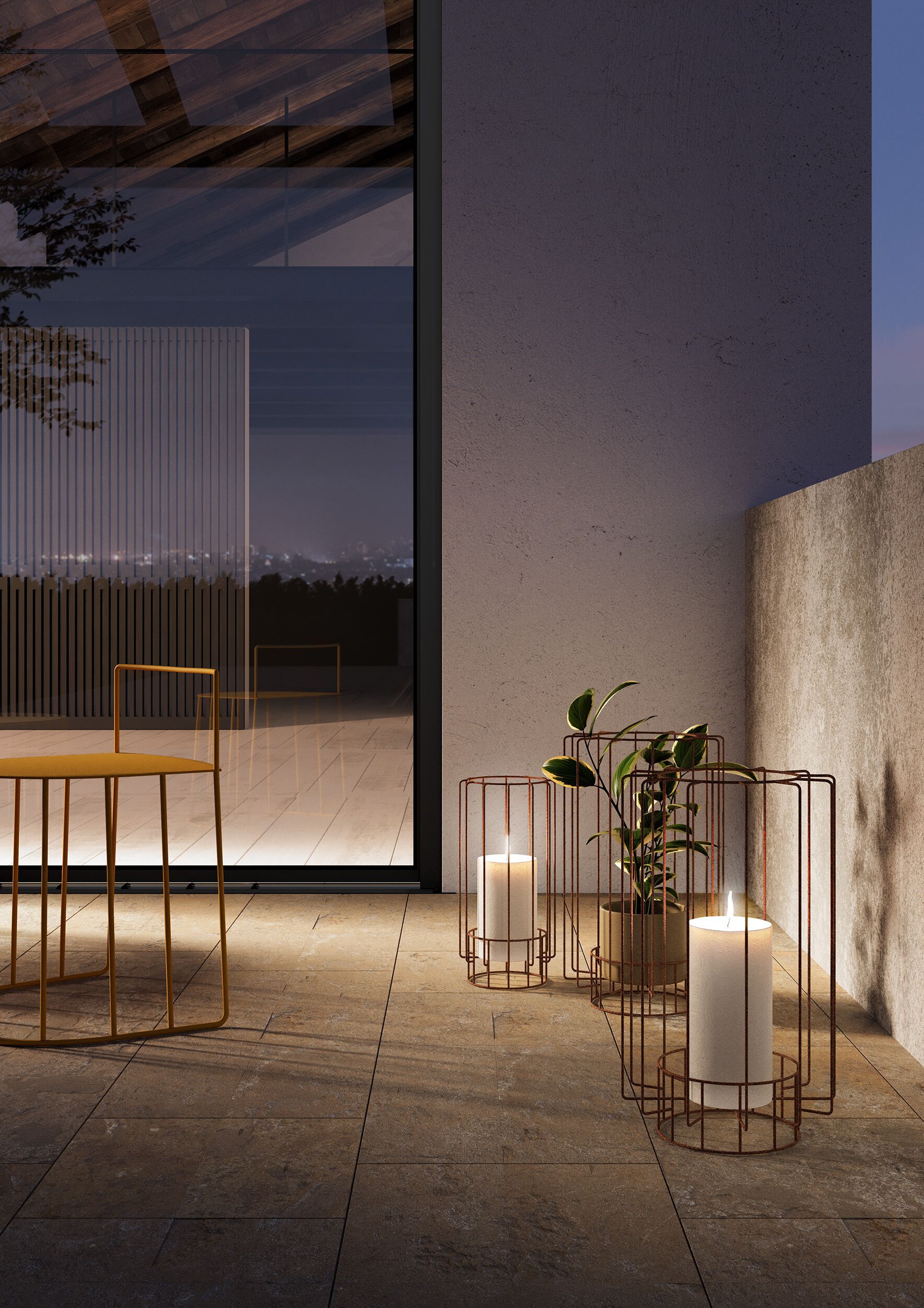 Фонарь из железного прута Pipedesign LANTERNA ARCH-00054240 - Вид №2