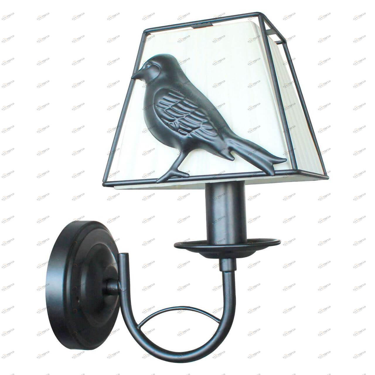 Бра металлическое с абажуром белое Donna TL7510B-01BL TOPLIGHT DONNA 00-3930274 Белый;серебро 