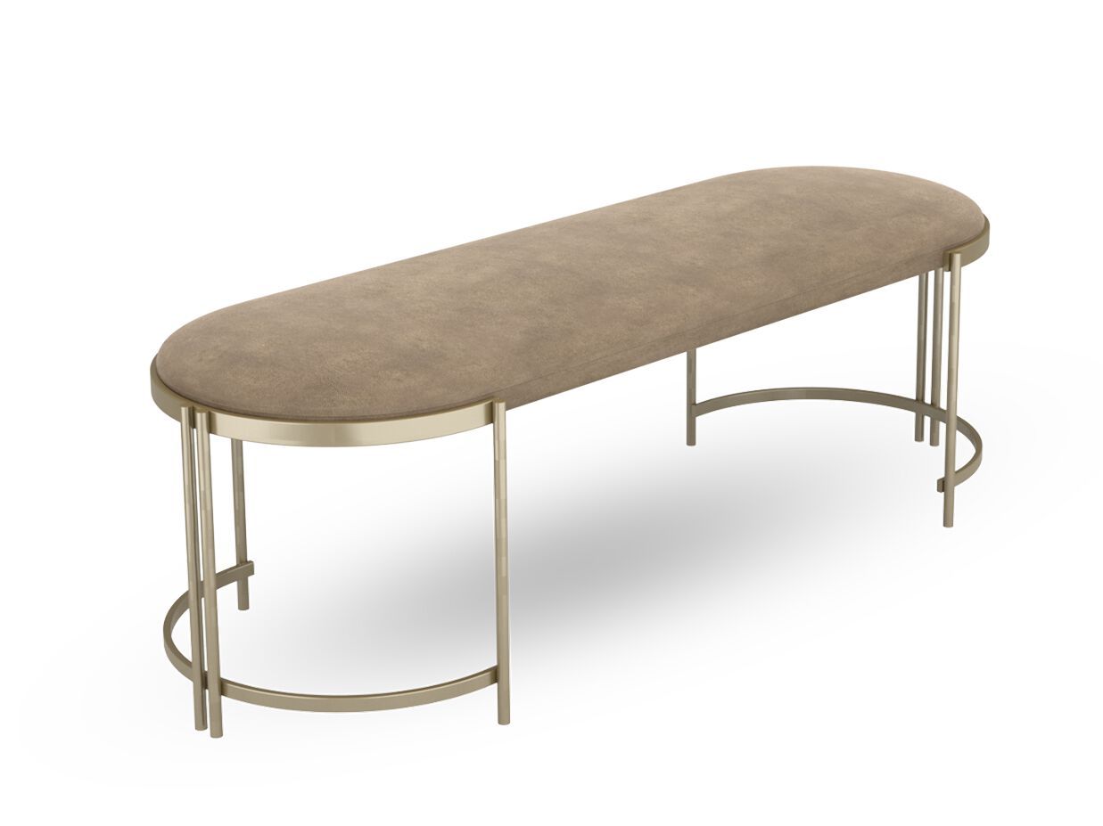 Мягкая скамейка из ткани NDESIGN румяна ARCH-00007933