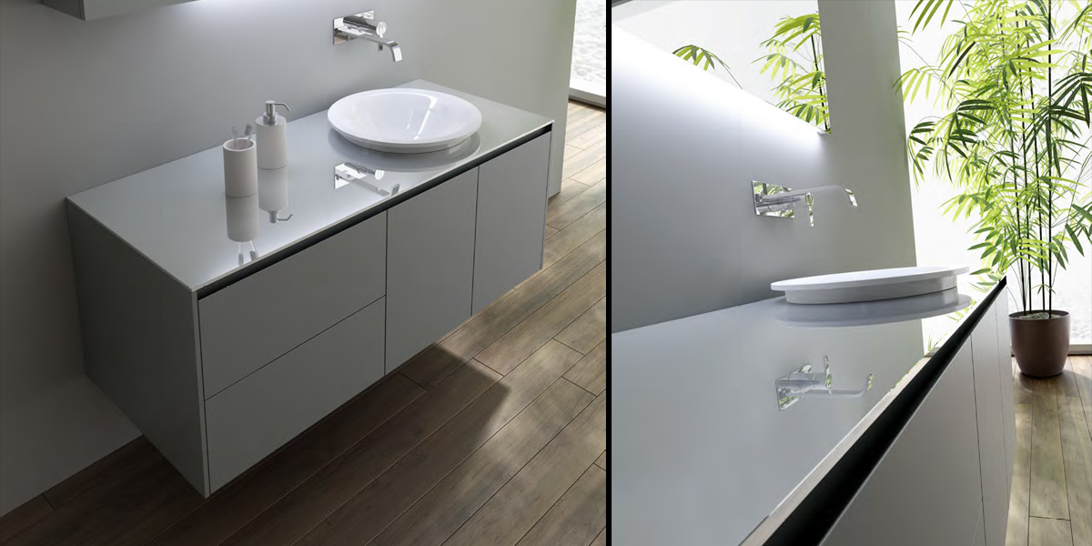 Комплект мебели №34 128,4 см Antonio Lupi PIANA Antoniolupi 34PIANA - Вид №1