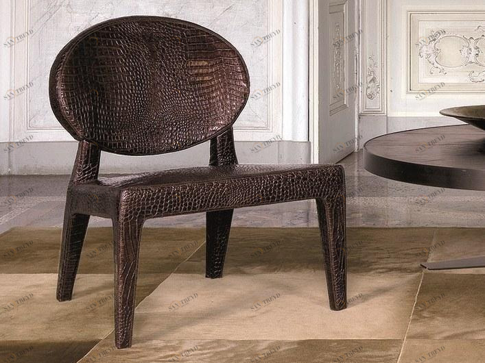 Longhi Кресло Medallion из кожи Loveluxe X 605