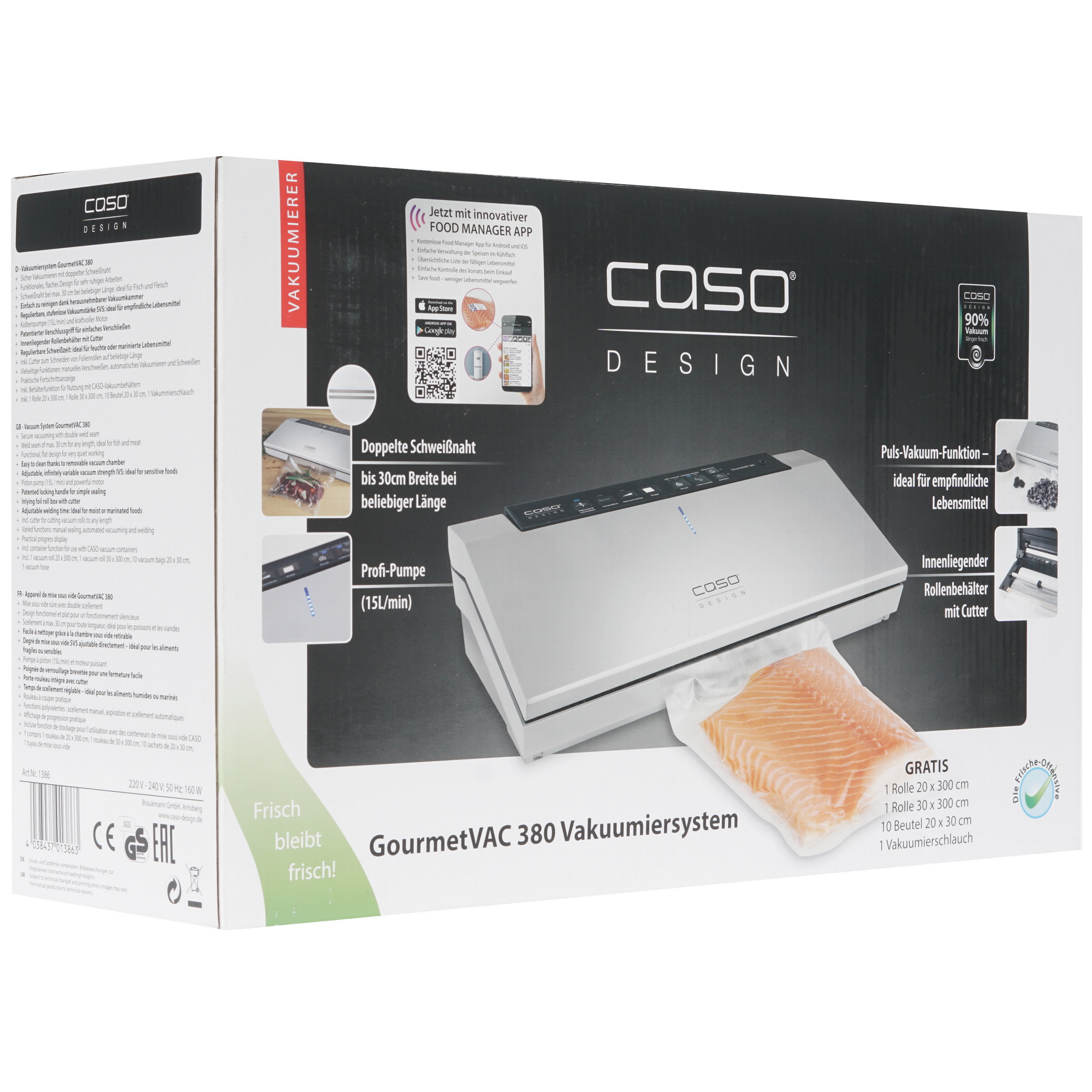 8118928 Вакуумный упаковщик CASO GourmetVAC 380 STDN-0012935 - Вид №7