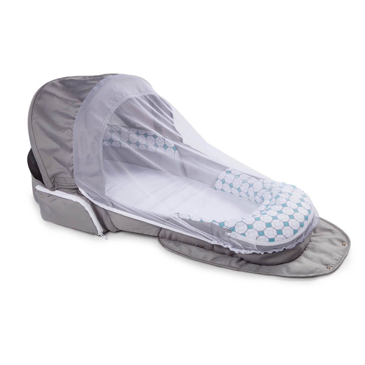 Складная кроватка Traveler BL серая BABY DELIGHT  322589 Серый Santreyd  - Вид №1