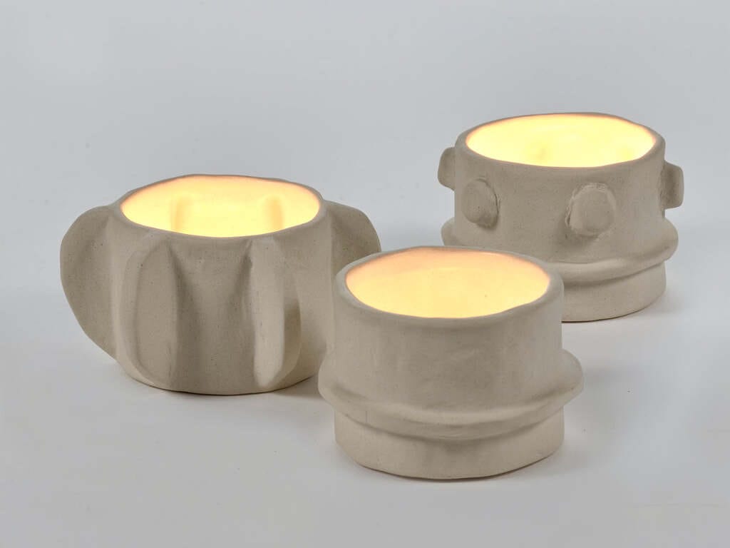 Набор из 3 каменных подсвечников Serax Marie interior accessories ARCH-00007116