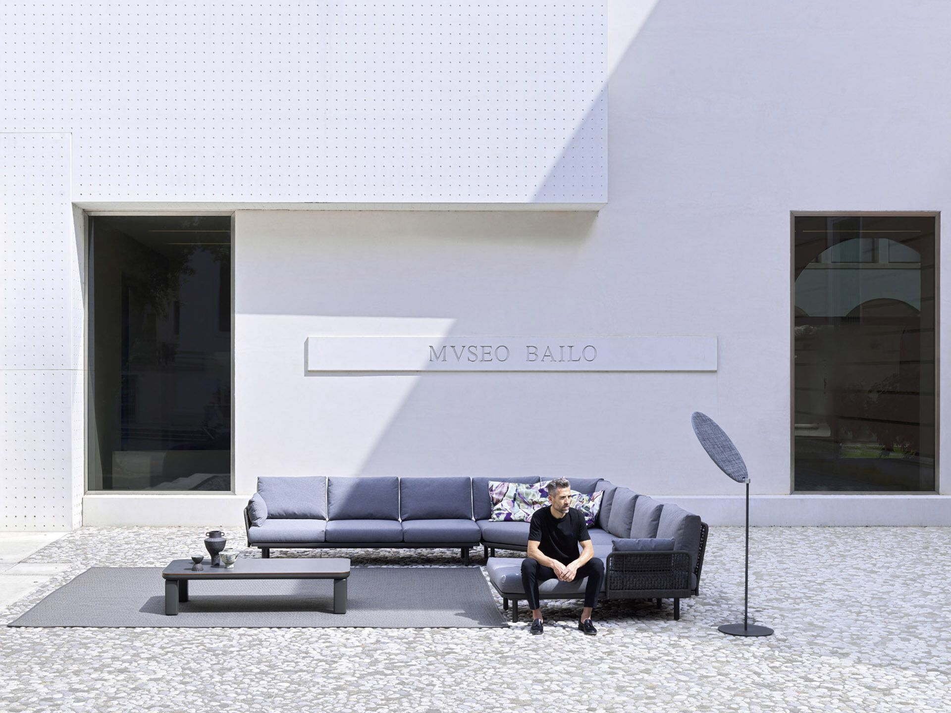 Угловой садовый диван из ткани Varaschin Эмма ARCH-00091774 - Вид №3