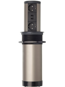 Блок электрических розеток Echo 12071 Anthracite NAVAKO