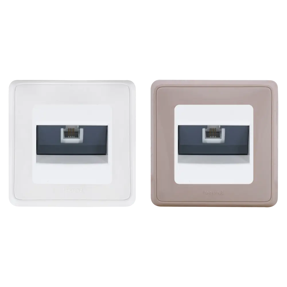 Телефонная розетка встраиваемая Legrand Cariva RJ11, цвет белый 11648478 STLM-2151617 - Вид №1