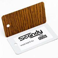 Торцевой П-образ.профиль, темный дуб 0603 4 м БАРД 2511169 - Вид №1